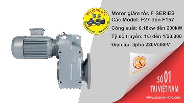 Motor giảm tốc trục song song F-Series