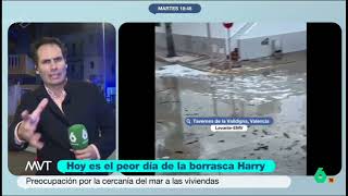 Desprendimientos por el temporal marítimo en Tavernes de la Valldigna 