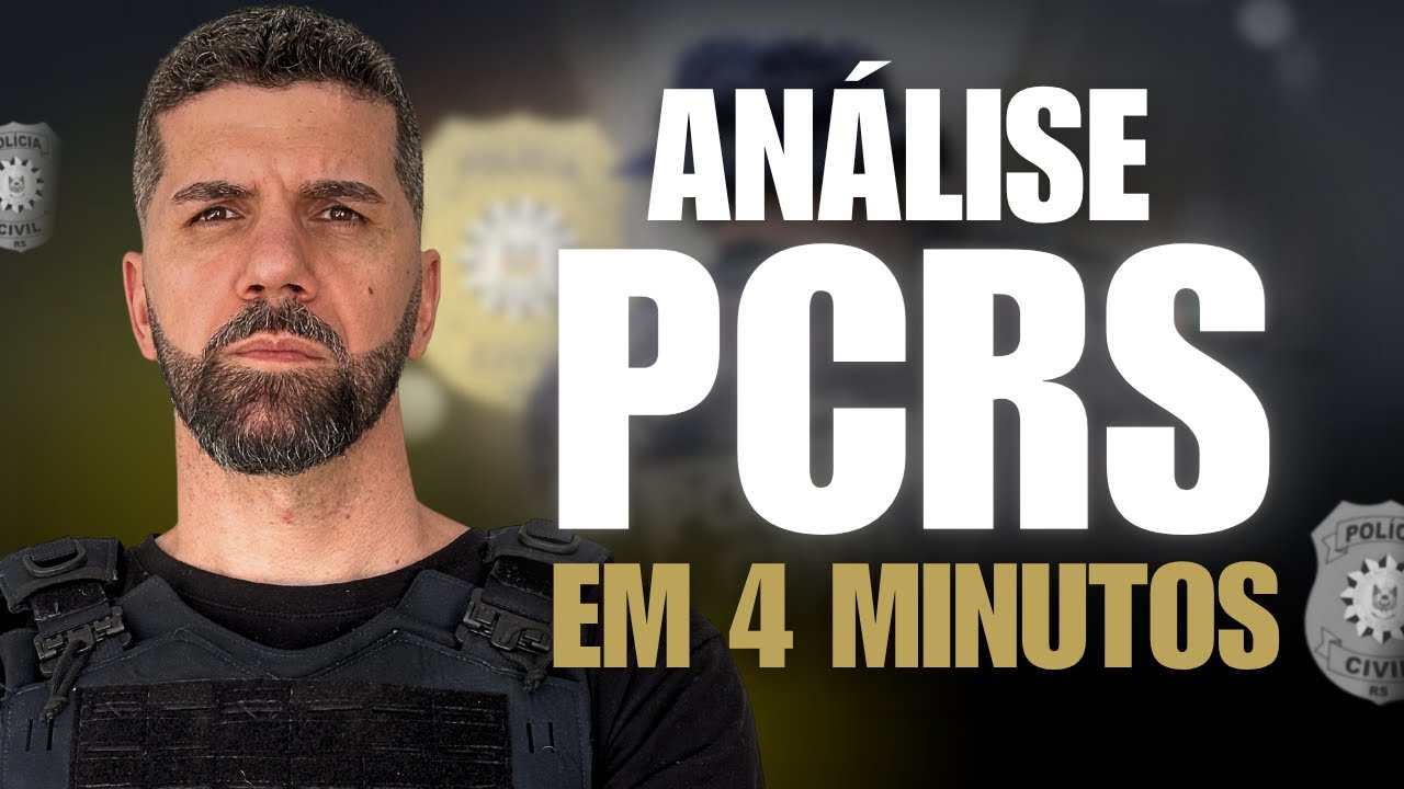 ANÁLISE DO CONCURSO PCRS EM 4 MINUTOS!