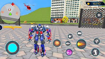 Robot Araba Oyunları #14 - Optimus Prime Multiple Transformation Jet Robot 2020 - Android Gameplay