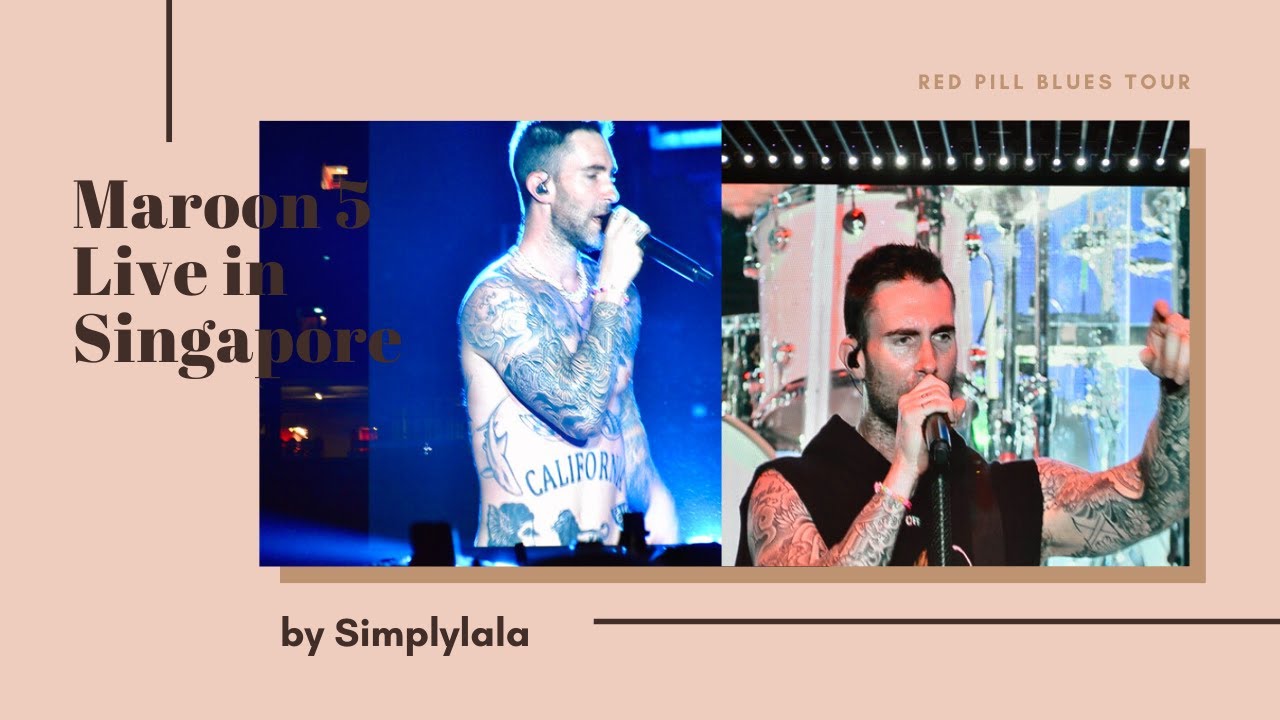 Vlog | Red Pill Blues Tour | Maroon 5 Live in Singapore (2019)