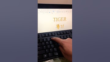 Tiger 🐯 word trick you should know 😱 #shorts #typing #asmr #windows #computer
