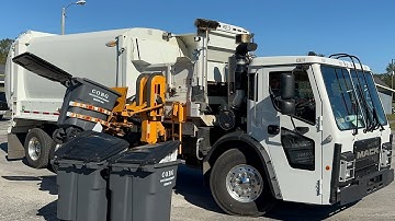 Brand New Mack LR Labrie Automizer Garbage Truck Packing Out