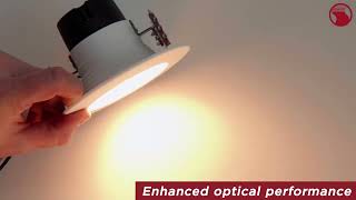 Watch the product video for Satco 4" LED Deep Baffle Retrofit Downlights