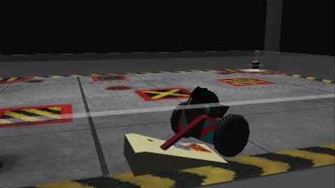 Robot Wars Wiki- Robot Arena 2, Group A, Battle 3, PulverizeR vs Big Cheese