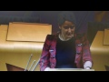 Mairi Evans MSP talking about DD8 Music and Bonfest in the Scottish Parliament