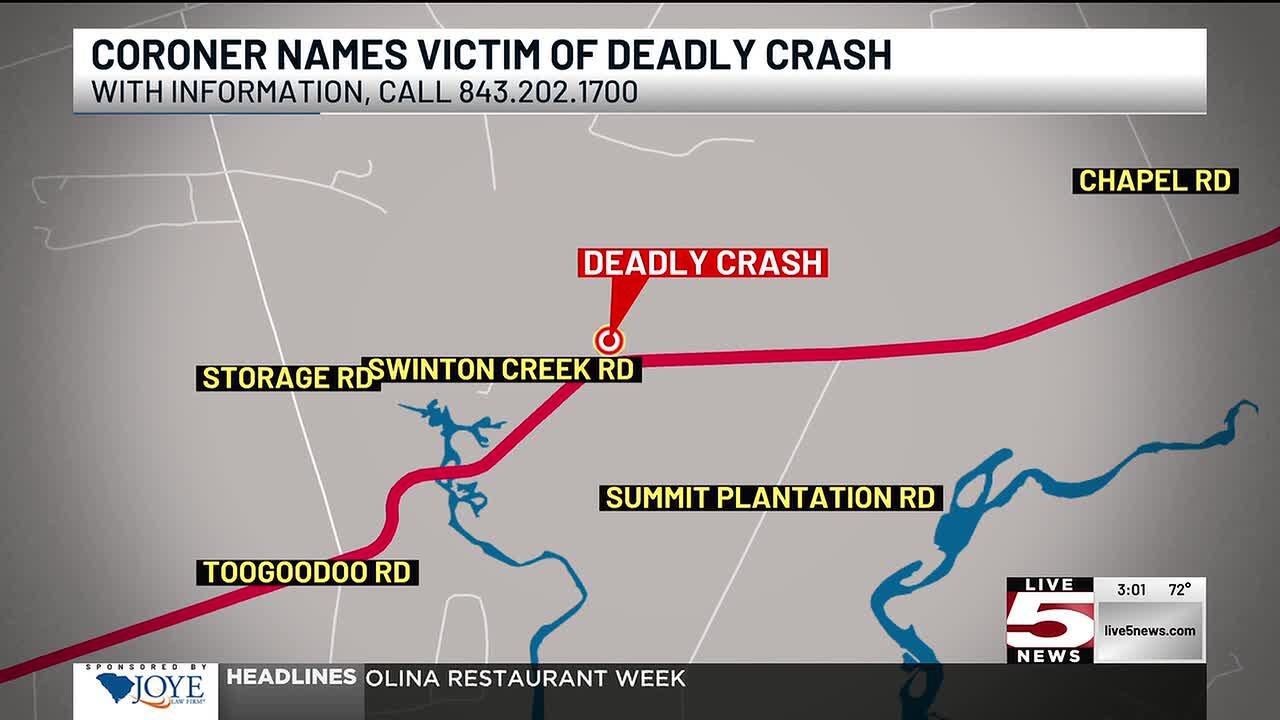 VIDEO: Coroner identifies victim killed in Charleston County single ...