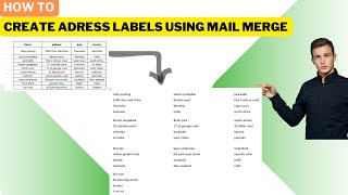 How to create address labels using mail merge SUPER EASY