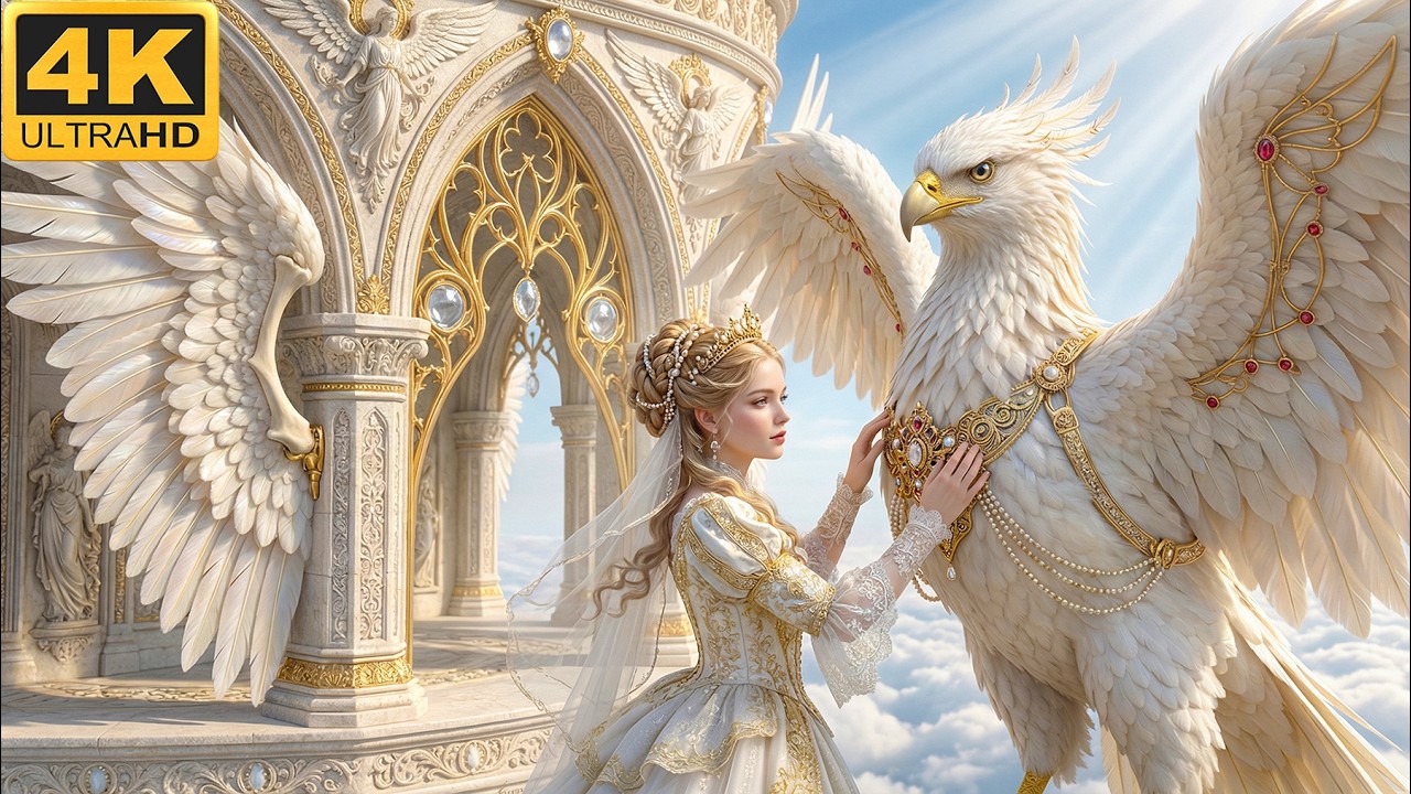 Wings of Serenity | Relaxing Fantasy Music & Art | 4K