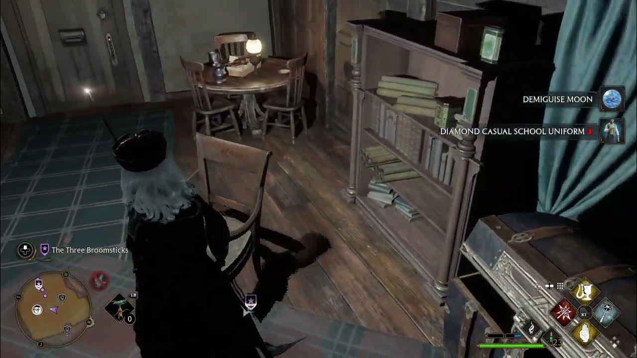 Demiguise Moon Statue HOGSMEADE Location UPSTAIRS THREE BROOMSTICKS INN