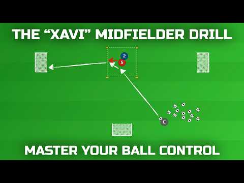The "Xavi" Midfielder Drill | Football/Soccer