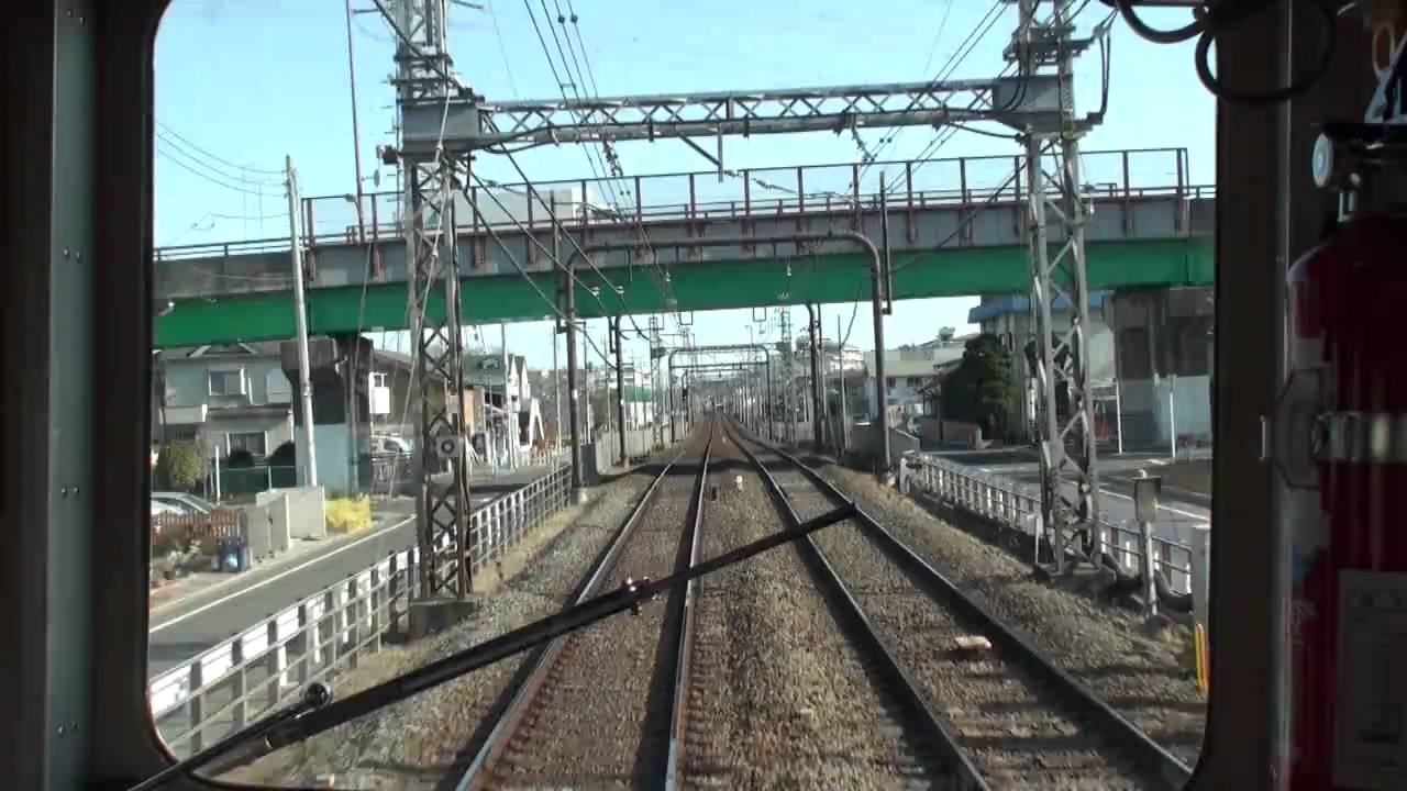 京王6000系 前面展望 北野-高幡不動 【Cab view of Keio Line】 - YouTube