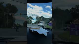 William Johnstone Funeral Motorcade Procession Through Farmville Va onto Oak st by Hospital