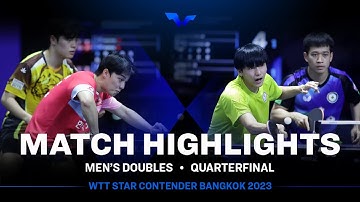 Liao Cheng Ting/Huang Yan Cheng vs An Jaehuyn/Cho Seungmin | MD QF | WTT Star Contender Bangkok 2023
