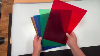 eBoot 9 Pieces Gel Filter Transparent Color Film Plastic Sheets