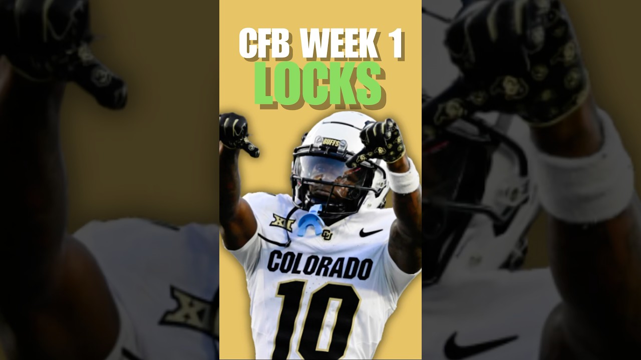 College Football BEST LOCKS/PICKS for week 1📊🔥 | Friday college football best picks