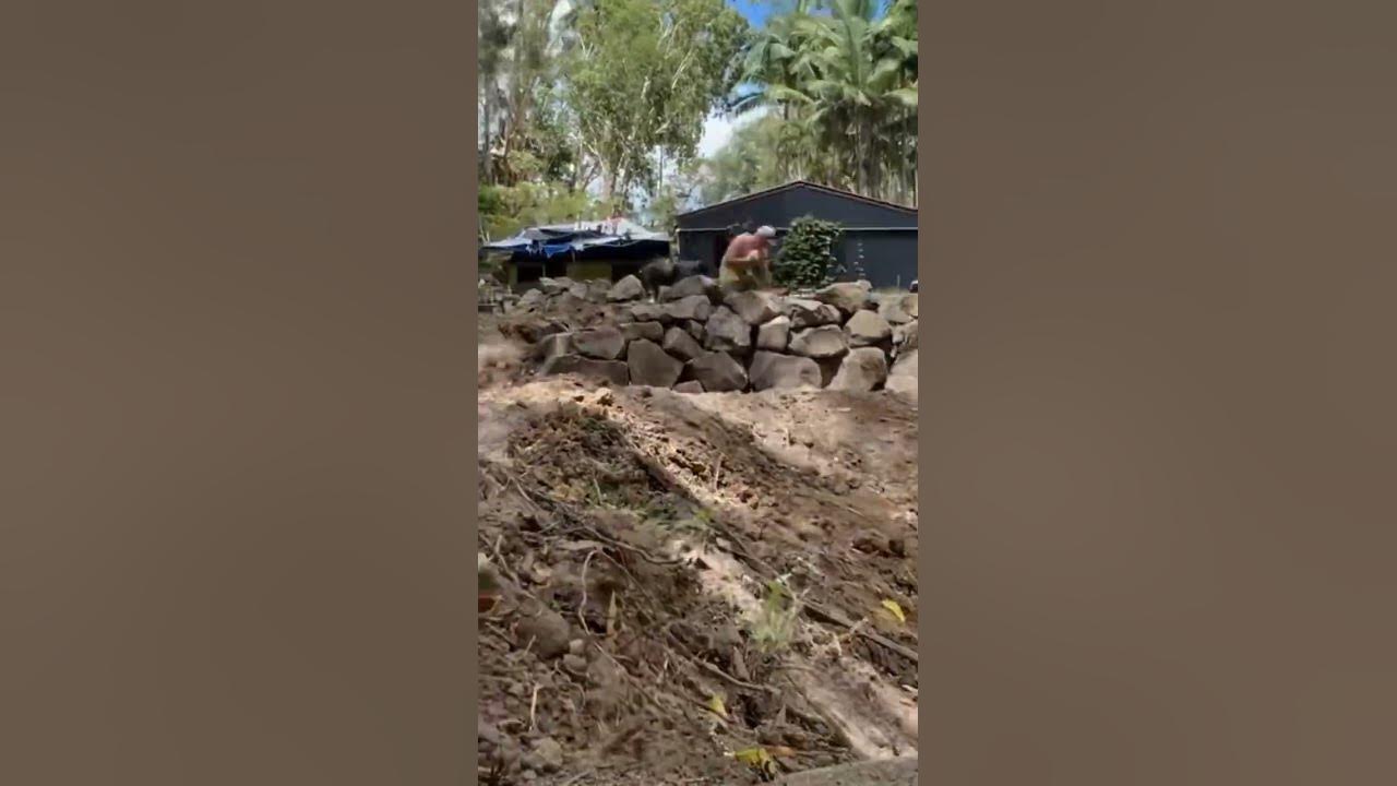 Building rock walls YouTube