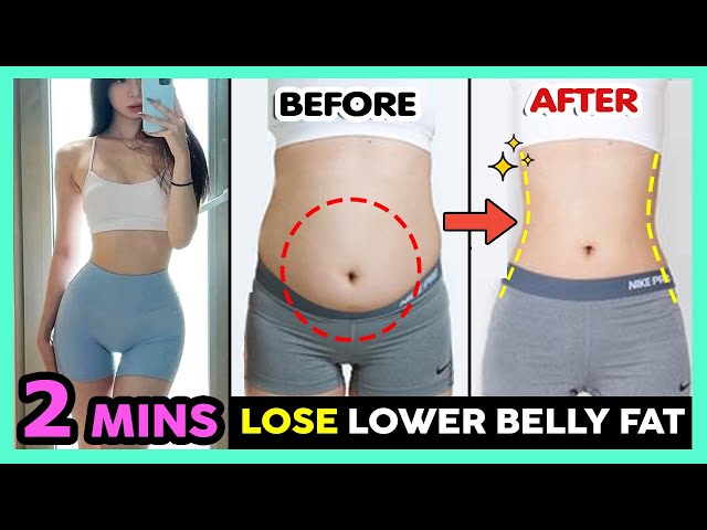 🔥2 MINS LOSE LOWER BELLY FAT FOR BEGINNER | Toned & Burn Lower Abdomen, Get Flat Stomach