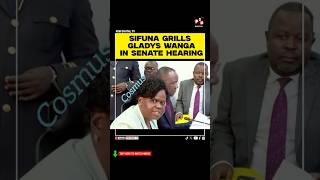 SIFUNA GRILLS Gladys wanga in senate hearing today #kenyanews #sifuna