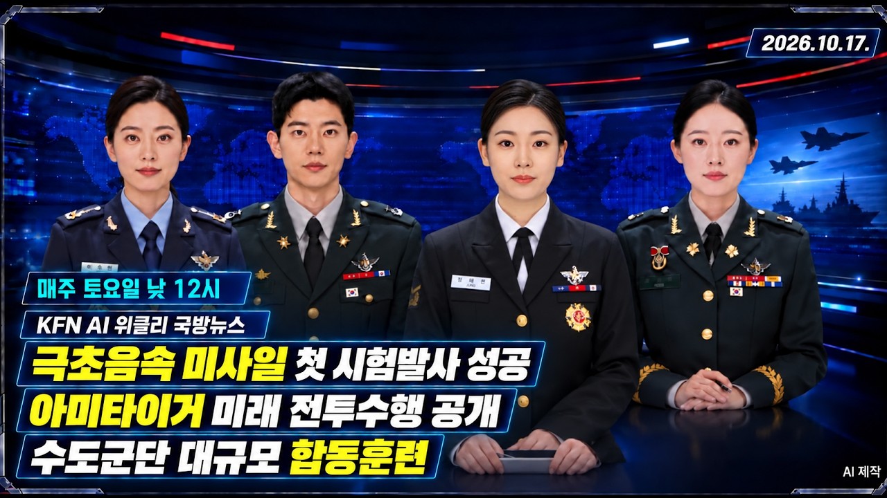 극초음속 미사일 첫 시험발사 성공…육군 미래 전투수행 모습 공개 | AI 위클리 국방뉴스
