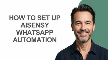 How to Set Up Aisensy Whatsapp Automation - KevinHowTo