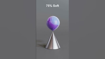 Satisfying Soft Body Simulation | Ball Drop Test 0% to 100% Softness