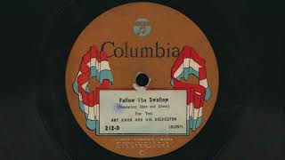 1924 ART KAHN Follow The Swallow - 78 RPM Record