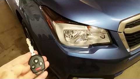 2014-2018 Subaru Forester - Testing Key Fob Remote Control After Changing Dead Battery