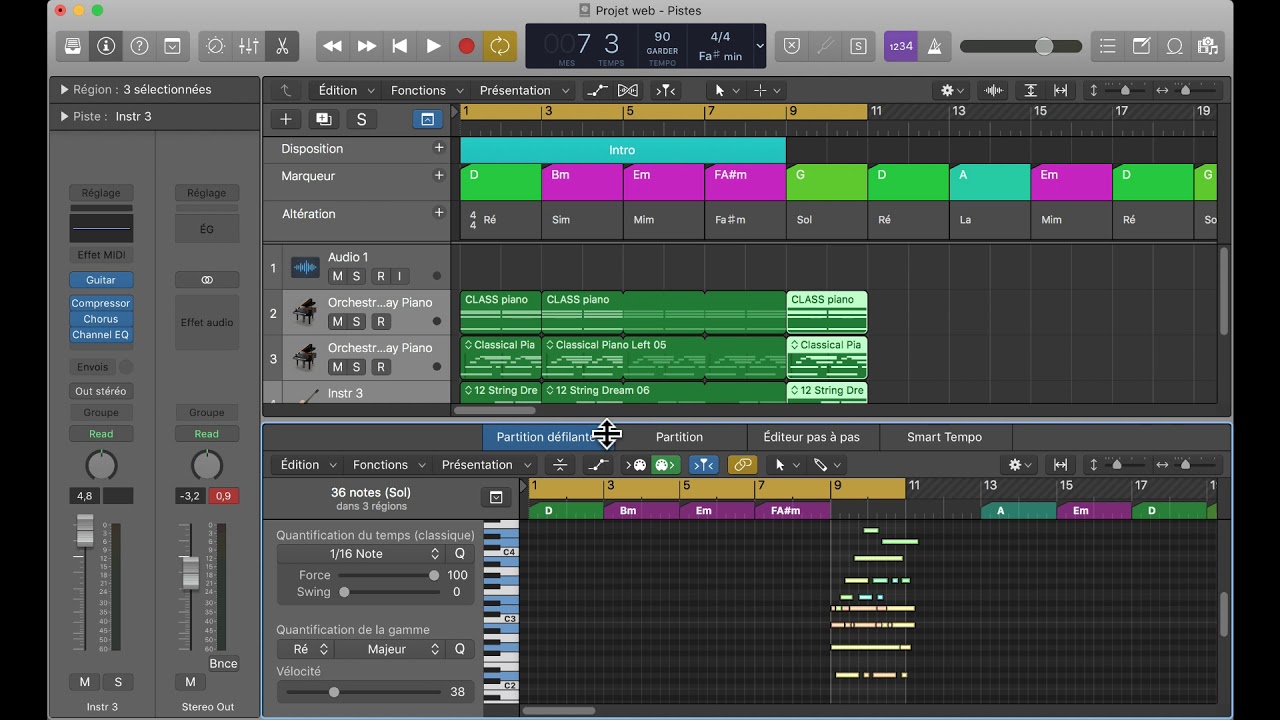 Create a Chord Track in Logic Pro X (Workflow Trick- Auto tune) - YouTube