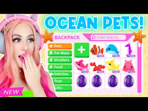 BRAND *NEW* Ocean Pet + Ocean Egg + New House Update In Adopt Me... Roblox