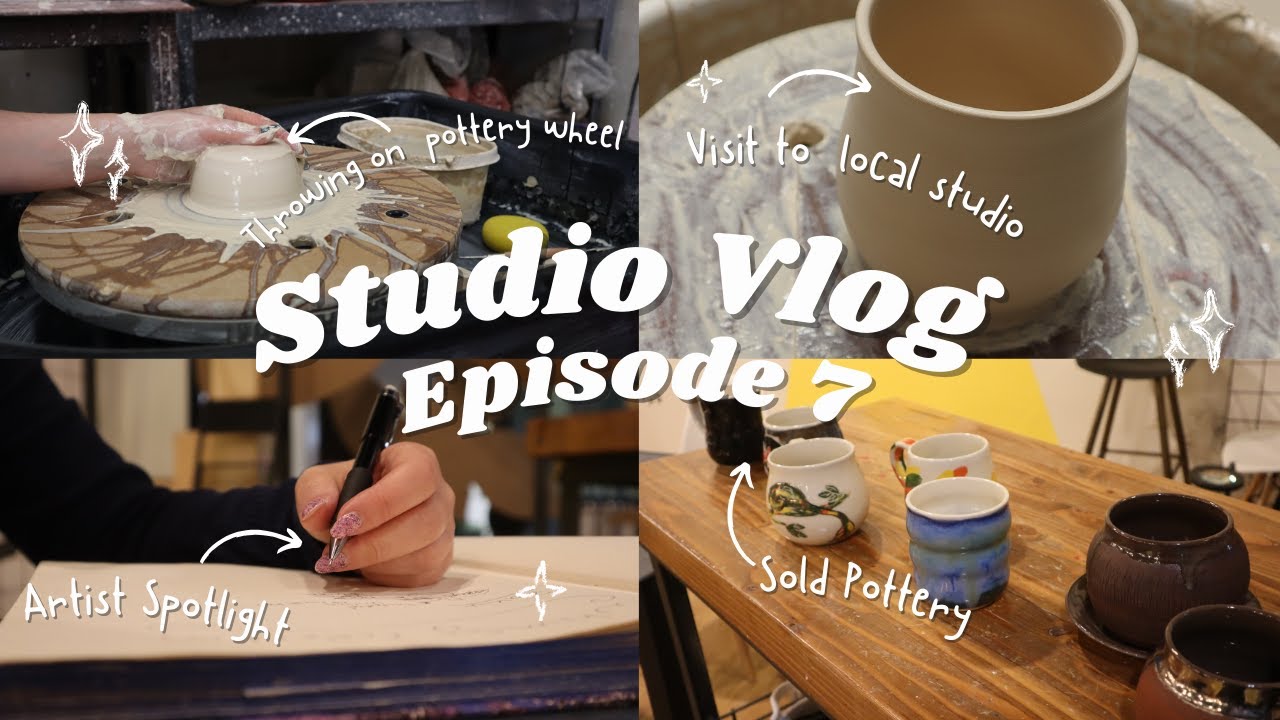 Studio Vlog Episode 7- Lots and lots of pottery and Local shop visit ...