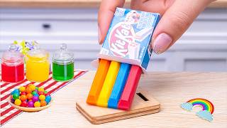 Yummy KitKat Cake | Satisfying Mini Rainbow Cake Recipe With Chocolate