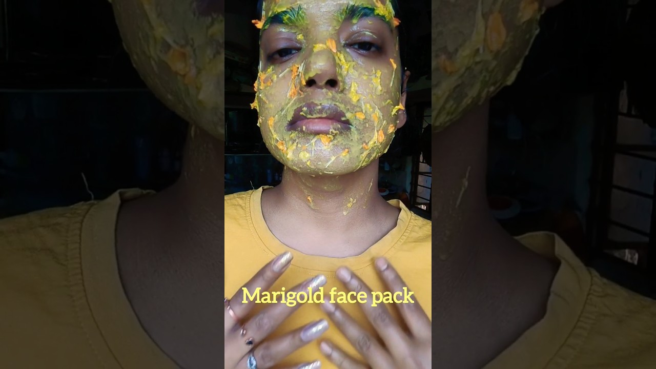 golden floral face pack🌼🌻|