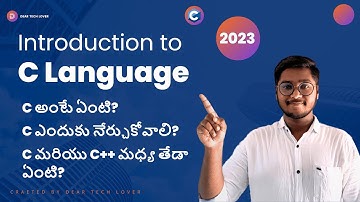 Introduction to C Language | C Language Full Tutorial in Telugu | Why C is Important | What is C