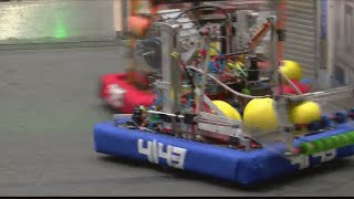 Student put their engineering skills to the test during robotics competition