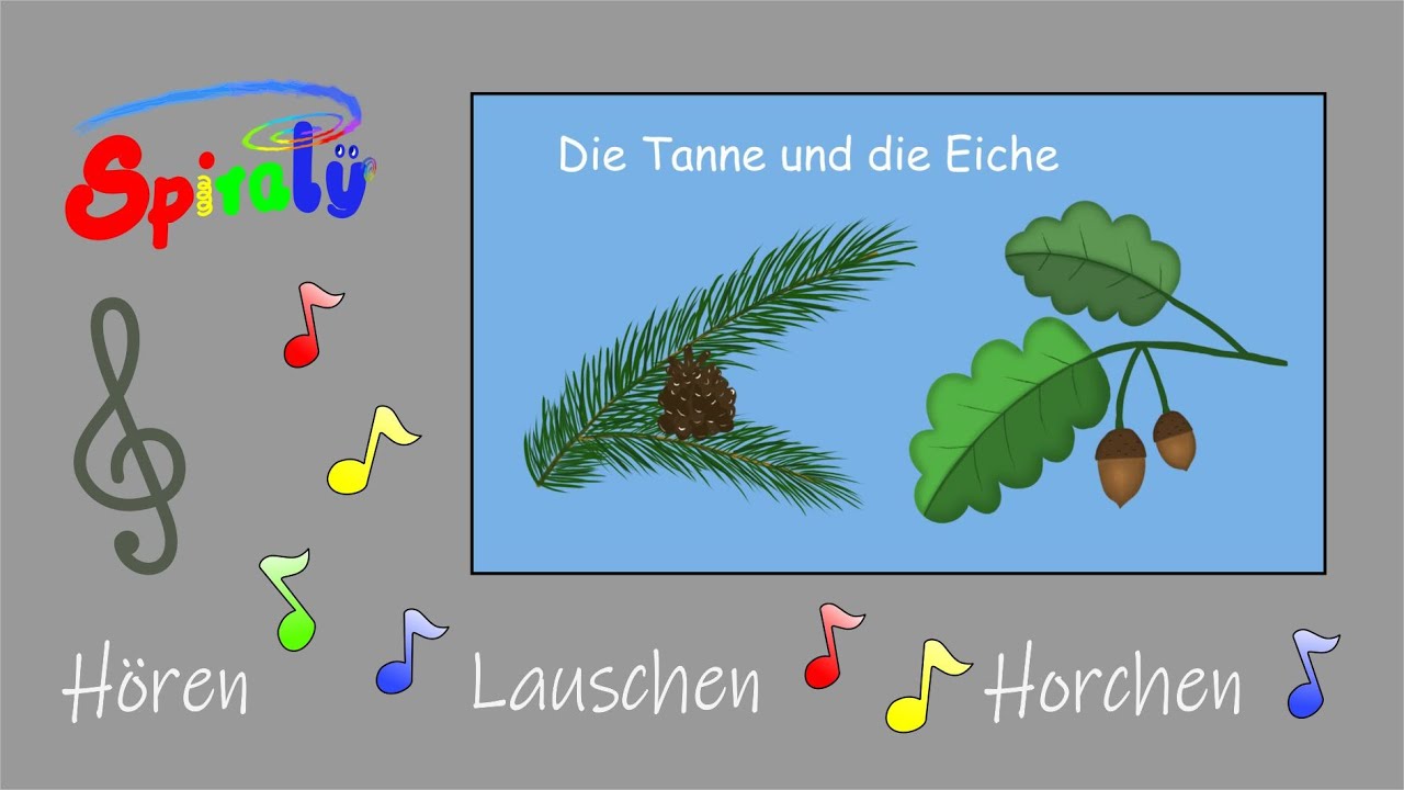 Spiralӱ zum Hören - Lauschen - Horchen : Bäume 2 - Die Tanne und die Eiche