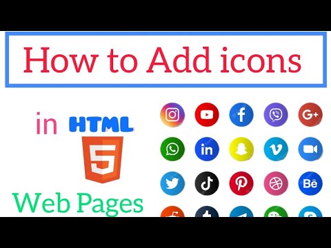 how insert icons in HTML  Telugu | part -7