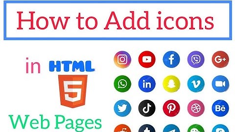 how insert icons in HTML  Telugu | part -7