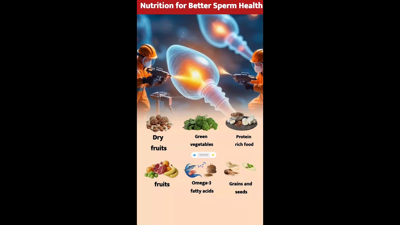 Nutrition for Better Sperm Health Male health tips🚨 Important
