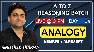 Analogy Reasoning Tricks || Reasoning for SSC CGL CHSL || Part - 3 || Reasoning by Abhishek Sharma