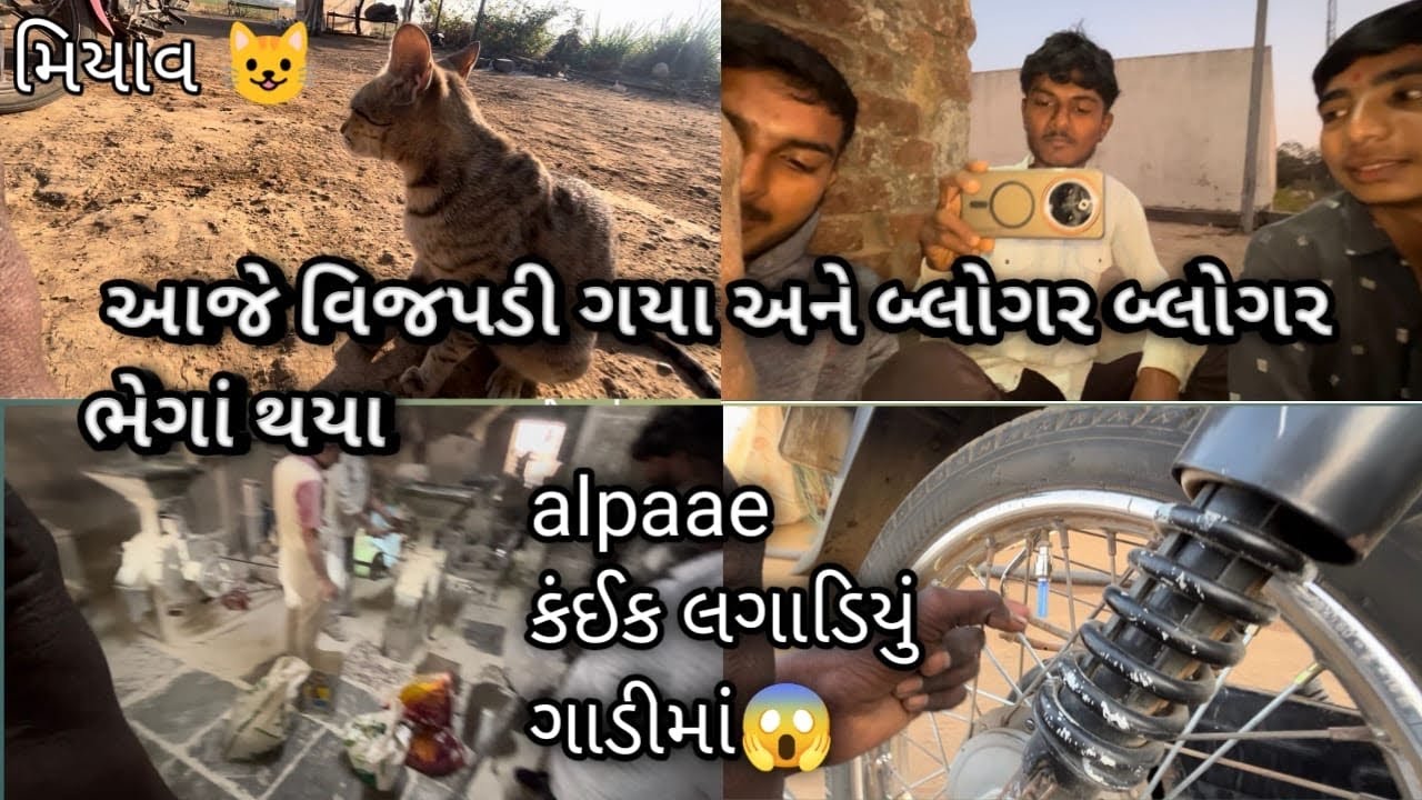 આજે પાણી બાકી હતુ એ વારી નાખ્યું અને વીજપડી ગયા 