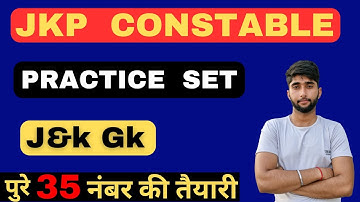 Jkp Constable l Most Important Questions lecture 4 ll MCQ Topic-wise #jkp gk