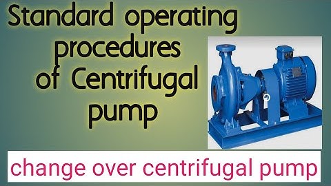 SOP of Centrifugal pump|| change over  centrifugal pump || chemical Er Learning
