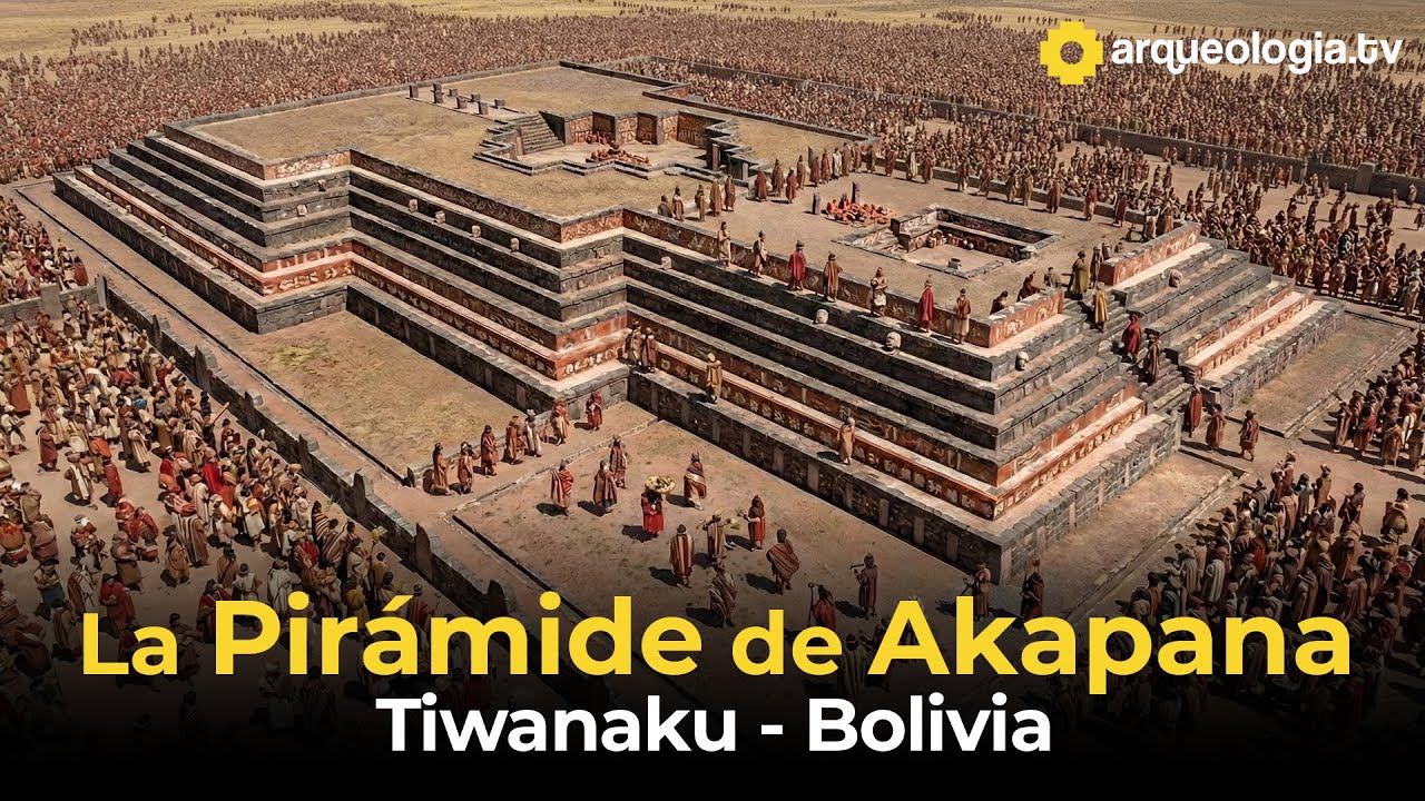 La Pirámide de Akapana en Tiwanaku - Bolivia