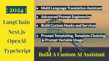 LangChain Next js OpenAI TS | AI Assistant - Prompt Engineering - Templating - Hooks - Services 2024