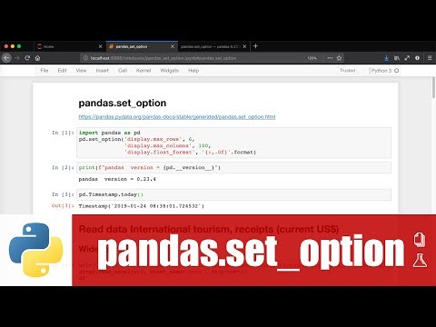 การกำหนด max_rows, max_columns, float_format เพื่อแสดงข้อมูลใน pandas DataFrame