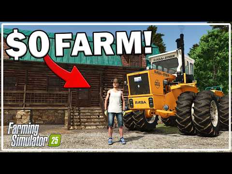 Surviving The WILD With $0 In Farming Simulator 25! Part 2