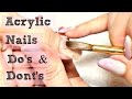💅 DIY Acrylic Nails Tutorial Do's & Don'ts 💅