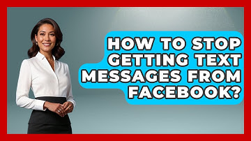 How To Stop Getting Text Messages From Facebook? - Everyday-Networking