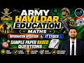 ARMY HAVILDAR EDUCATION MATHS | INFORMATION OPERATION & IT CYBER | SAMPLE PAPER BASED QUESTIONS